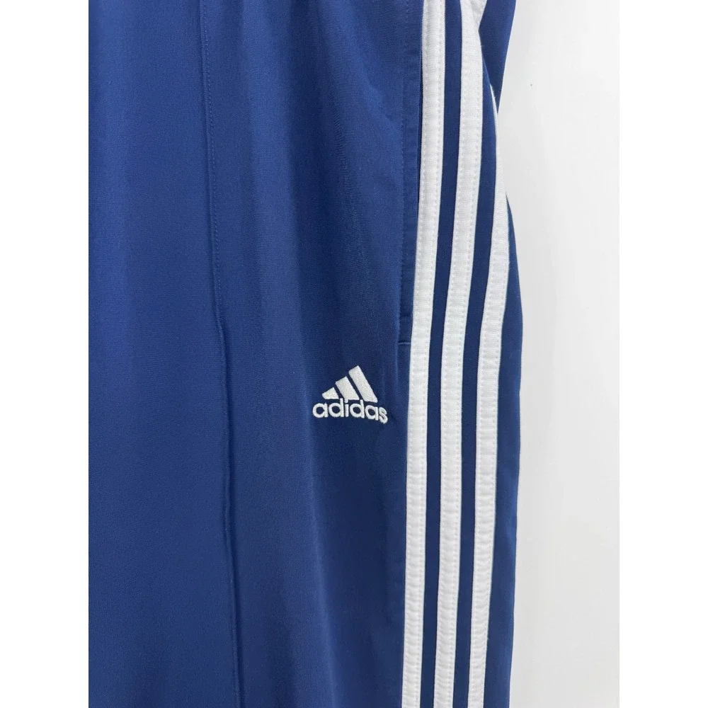 Y2K Adidas‎ Mens Navy Blue 3-Stripe Tracksuit Set Jacket Pants Size L 2005